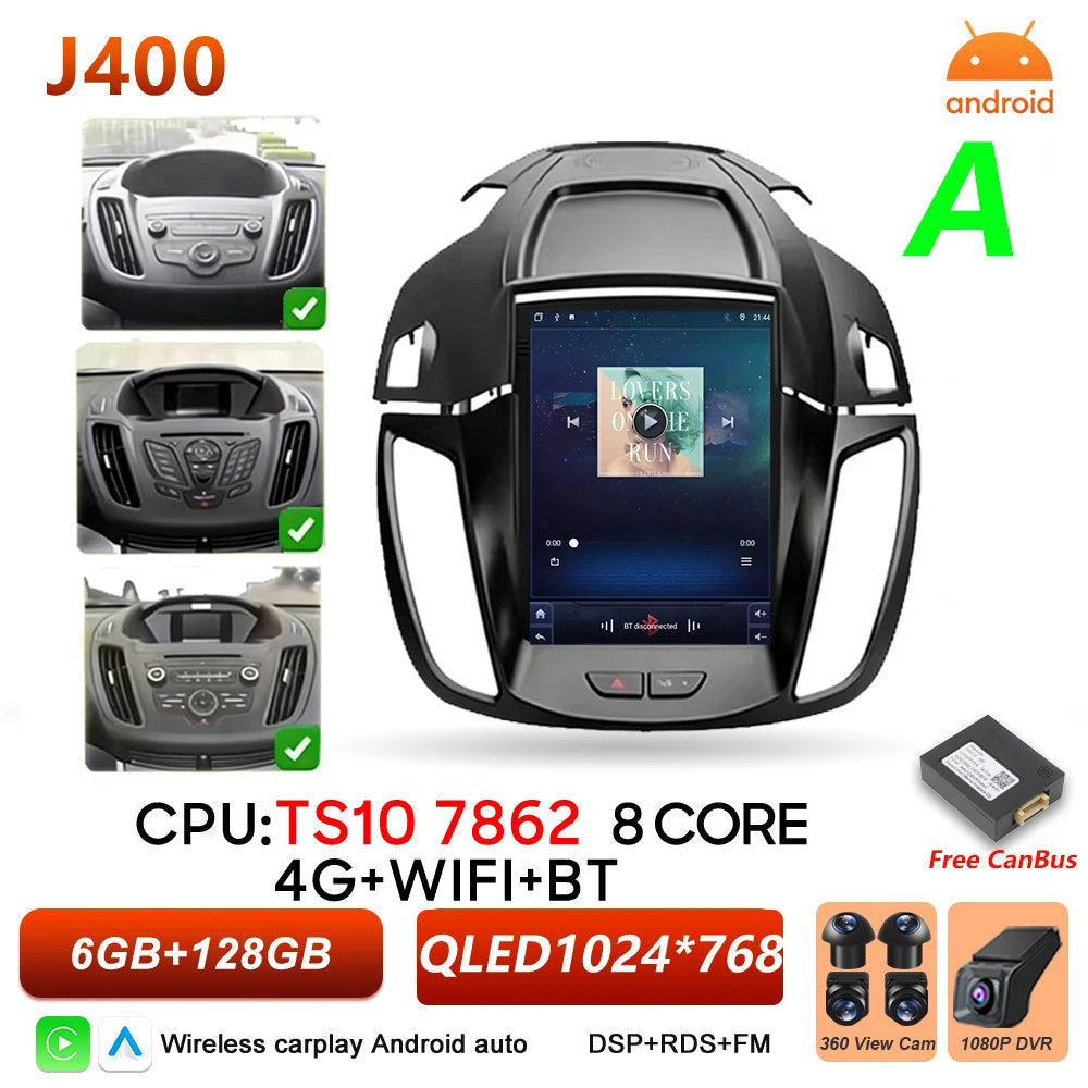 Ford C-MAX & Kuga 2 9.7 Inch Car Radio Wireless CarPlay & Android Auto - image 14