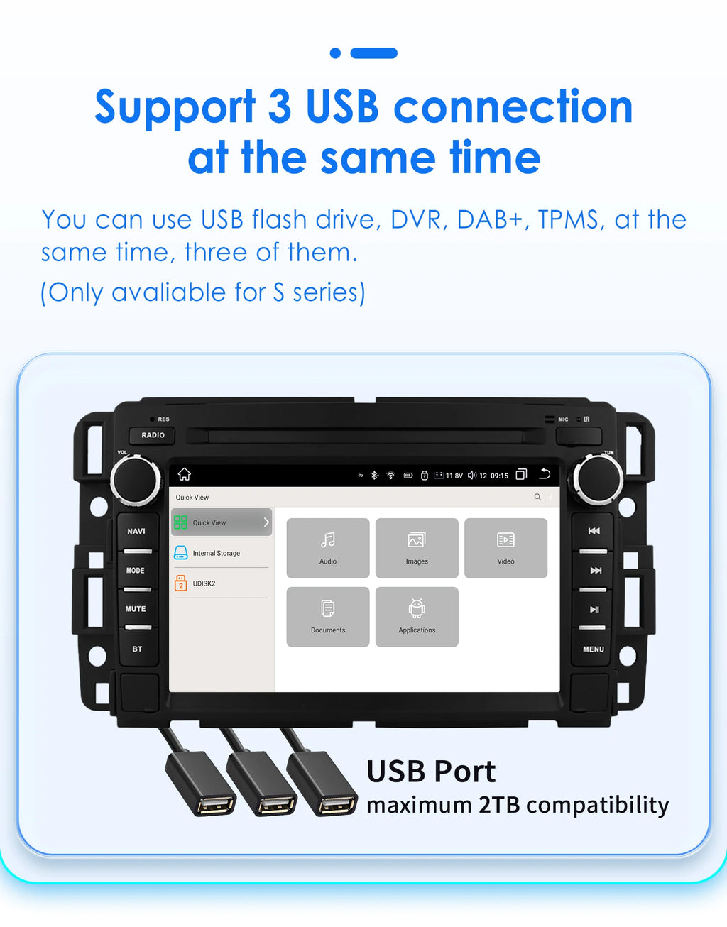 7-Inch Android 13 Touchscreen Car Stereo for Chevy Silverado GMC Sierra - image 30