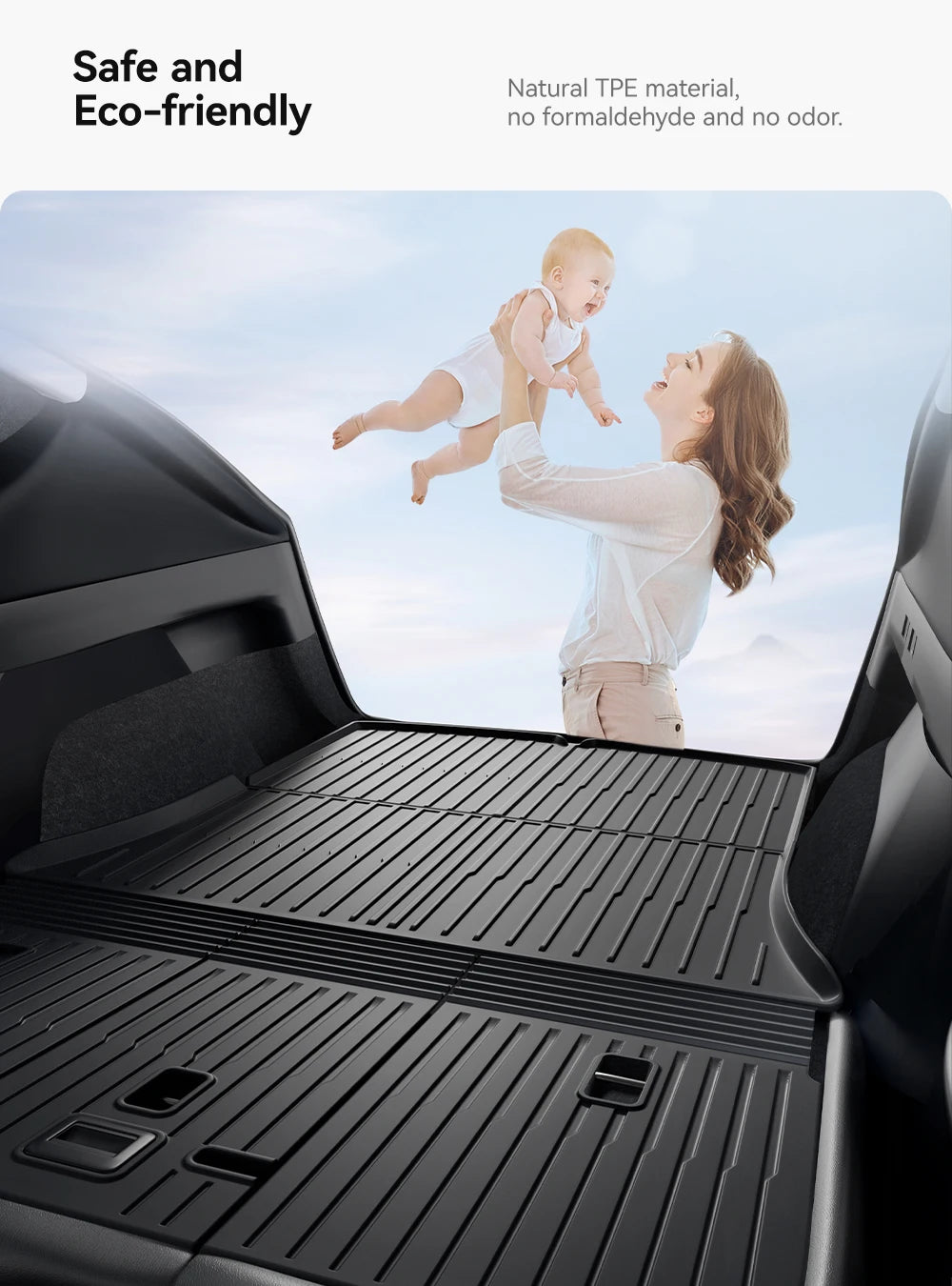 All-Weather TPE Trunk Mat for Model Y and Model 3