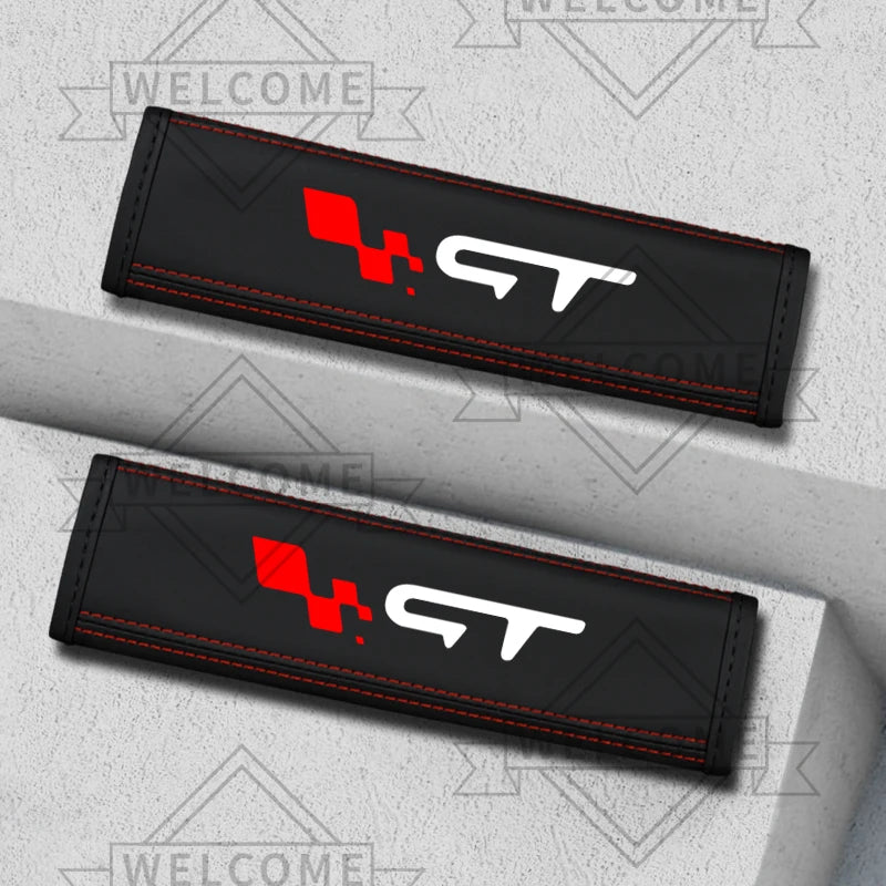 2-Pack Leather Seat Belt Shoulder Pads for Renault RS/GT - image 14