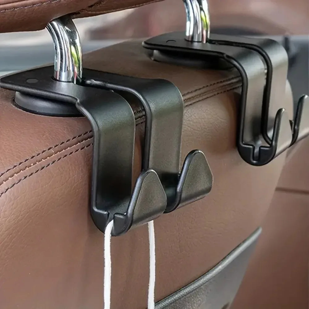 Universal Car Seat Headrest Hook Organizer - 4 Pack