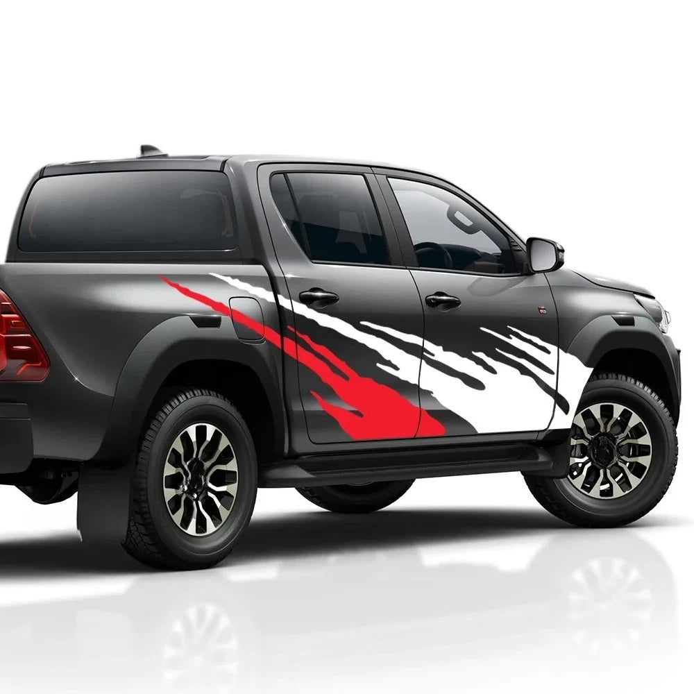 Side Body Splash Graphics Decals for Toyota Hilux Revo Vigo Pickup