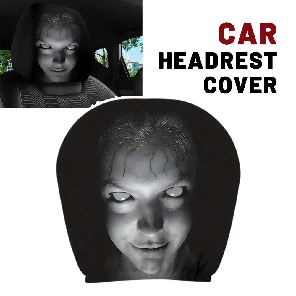 Skull Embroidered Car Headrest Covers (2 Pack) Universal Fit - image 12