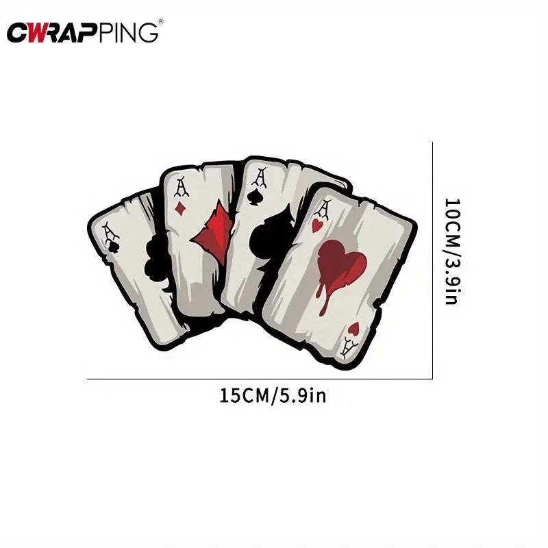 Poker Spade Motorcycle Decals for Fuel Tank and Motocross Bodywork - view 6