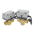 Motorized 2-Way/3-Way Brass Valve 1/2" 3/4" 1" AC220V Fan Coil HVAC