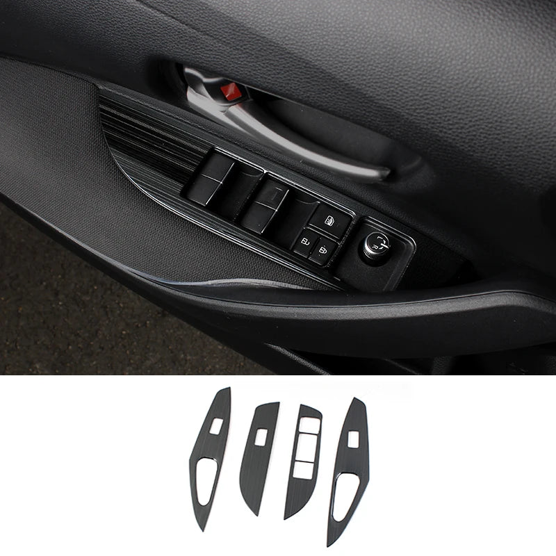 Stainless Steel Window Switch Cover for Toyota Corolla E210 Hybrid - image 7
