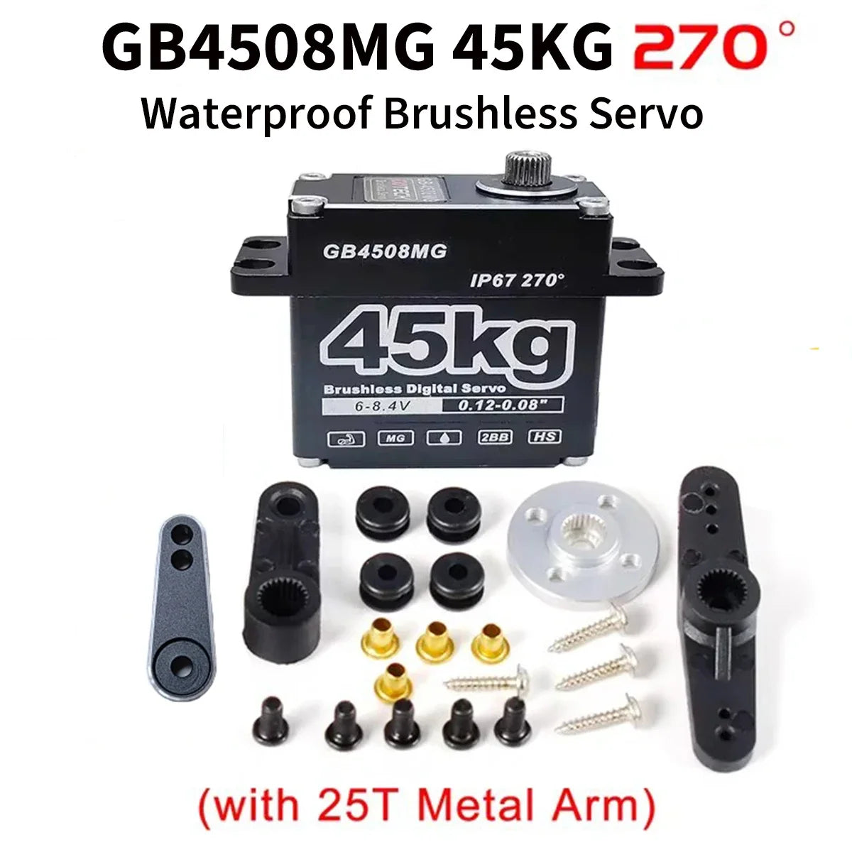 Heavy-Duty Waterproof RC Servo Motor 25kg, 35kg, 45kg - image 18