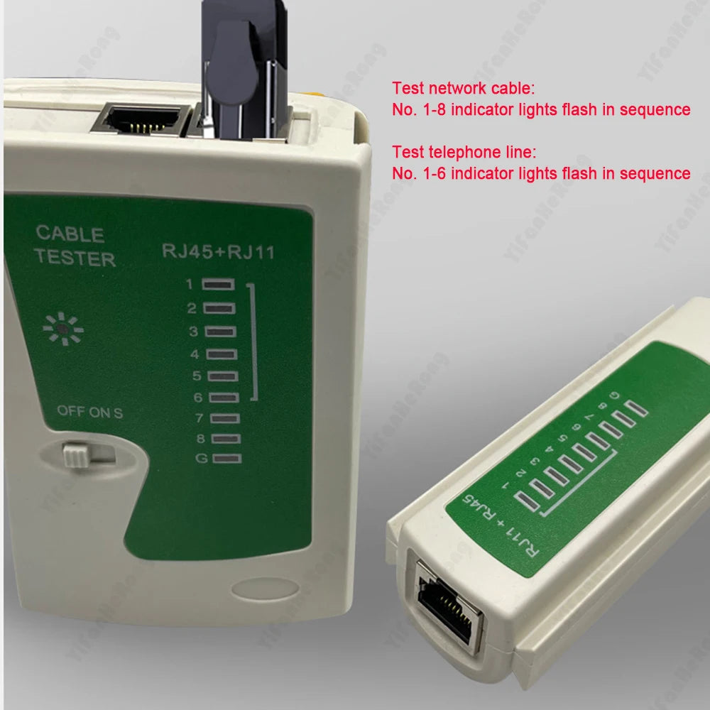 Network Cable Tester for LAN RJ45 RJ11 RJ12 CAT5 CAT6 CAT7 UTP Wire Test Networking Telephone Line Detector Tracker Tool