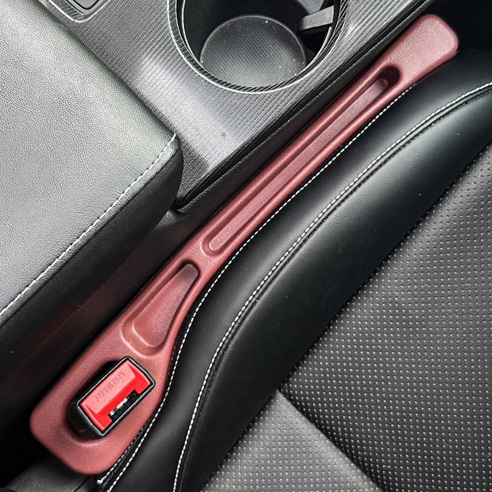 Car Seat Gap Filler with Dual Slots, Set of 2