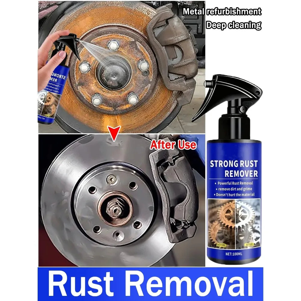 Quick-Acting Rust Remover Spray for Exhaust Pipes and Wheel Hubs
