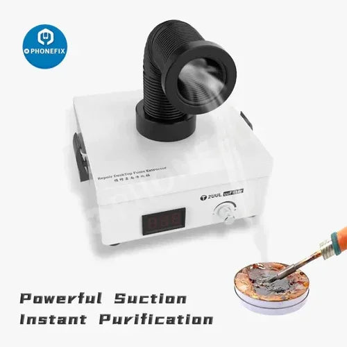 Soldering Fume Extractor Smoke Absorber with Dust Filter for Phone Repair