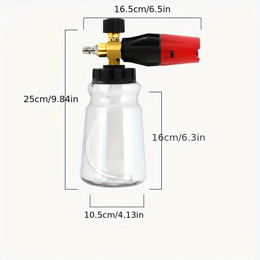 Car wash foam cannon 33.8oz with 60 degree wide angle snow foam spray