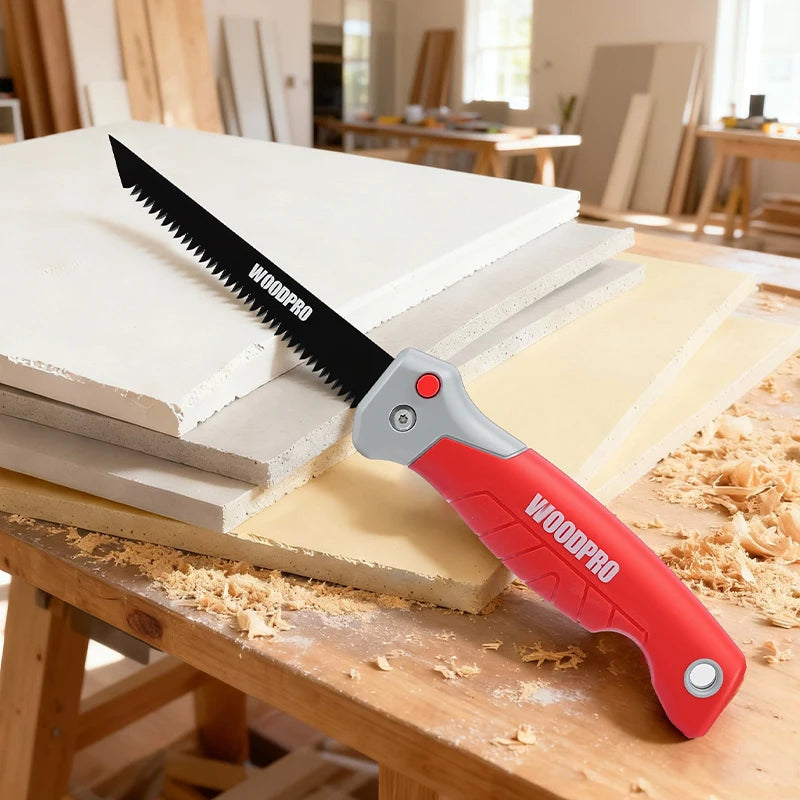 12-Inch Folding Drywall Saw, Teflon Coated SK5 Steel Blade - image 2