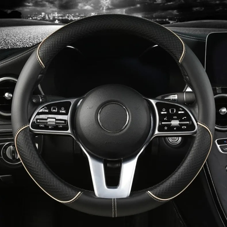 Diamond Texture Steering Wheel Cover, 14.5 to 15 Inch