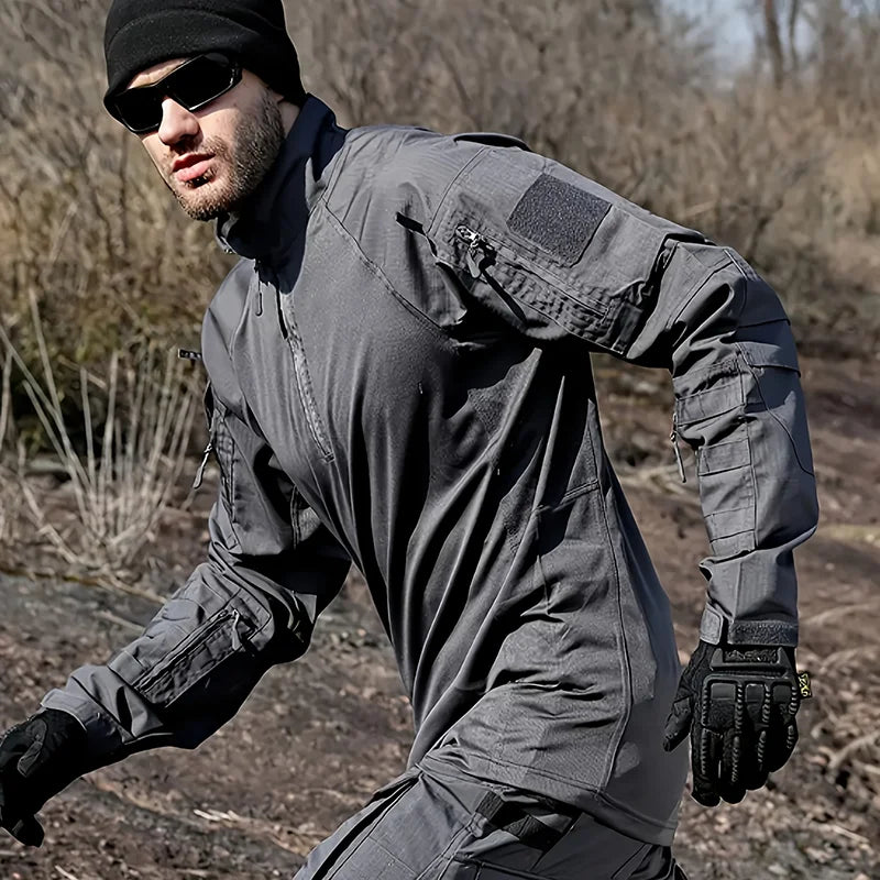 Men's Long-Sleeve Multi-Pocket Tactical Shirt - image 16