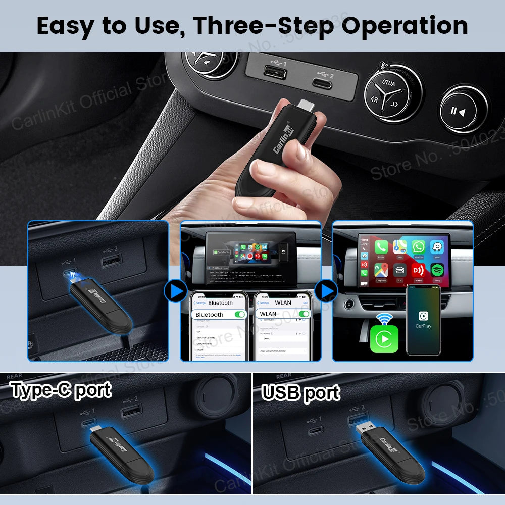 Carlinkit Mini Wireless CarPlay Adapter - Wired to Wireless for iPhone - image 6