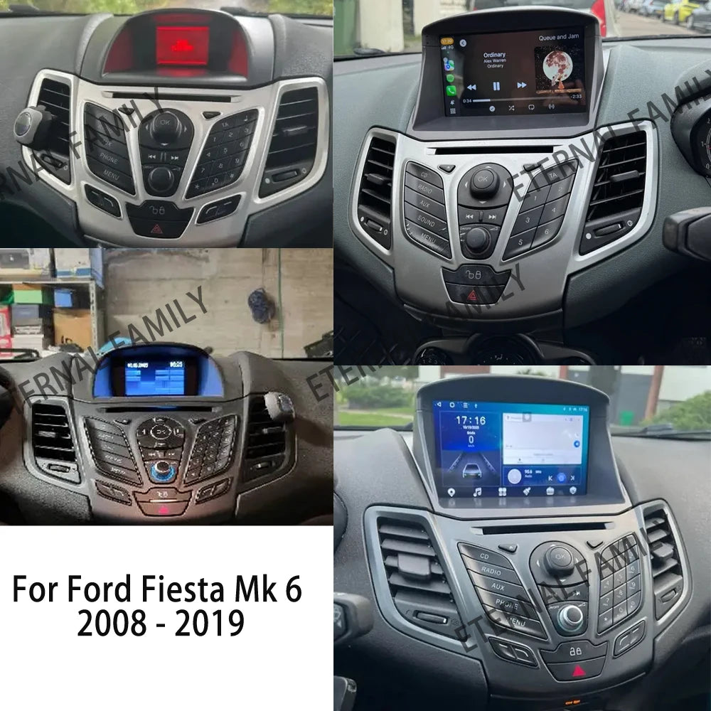 Ford Fiesta Mk6 9 Inch Android 16 CarPlay GPS Head Unit - image 2