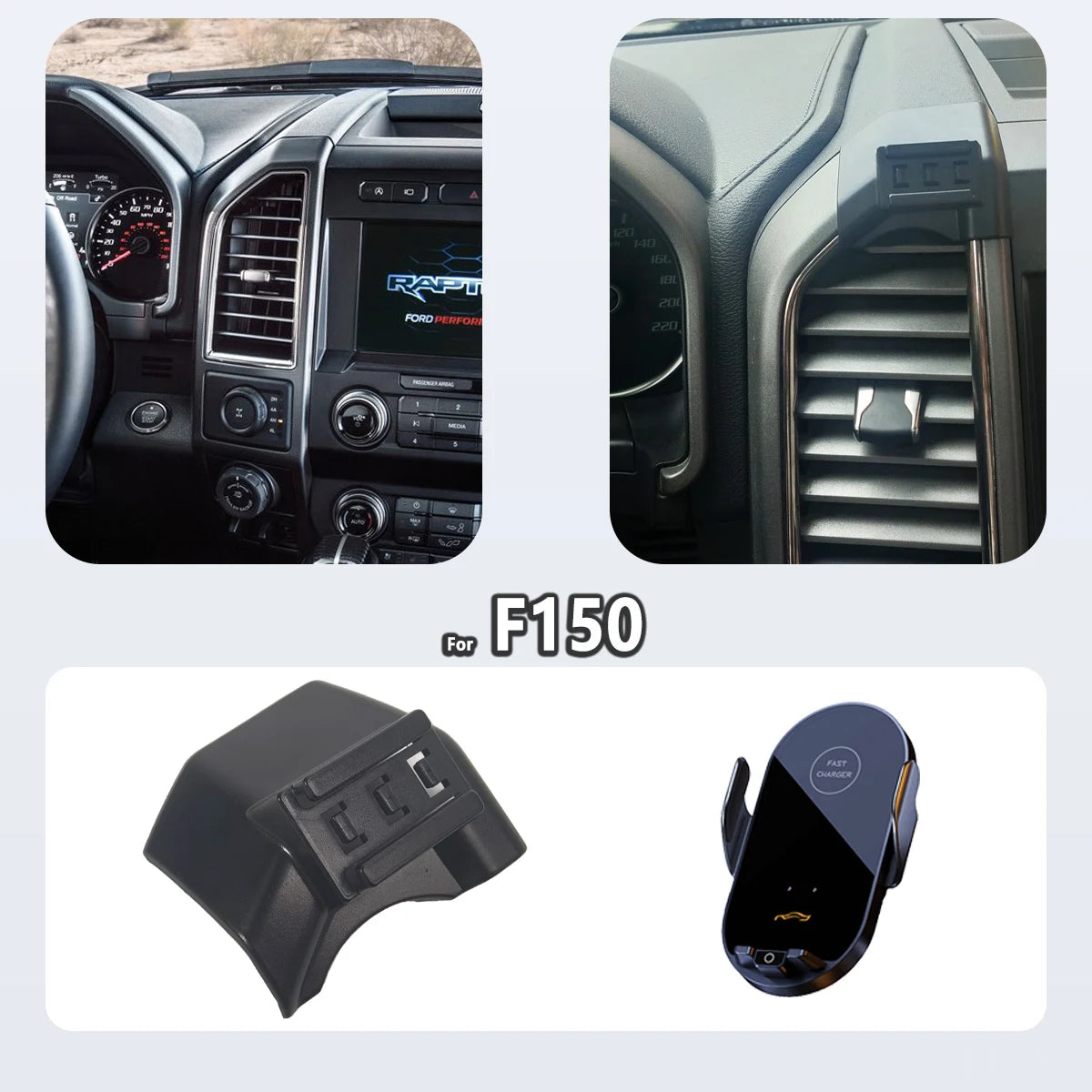 2019-2021 Ford F-150 Car Phone Mount - Adjustable Holder