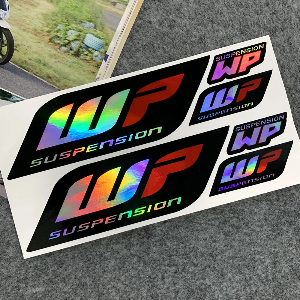 Reflective Motorcycle Fork and Windshield Sticker Set for Dirt Bikes