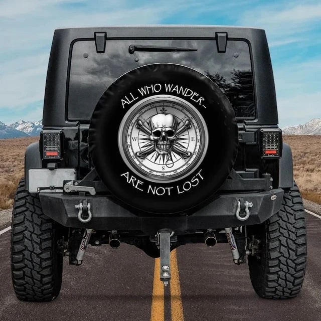 Sugar Skull Spare Tire Cover for SUVs and Trailers - view 12