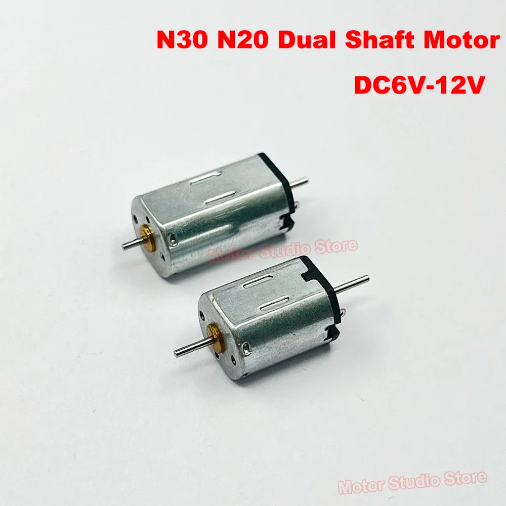 N20 N30 Mini Dual Shaft Motor 6V-12V High Speed DIY - image 3