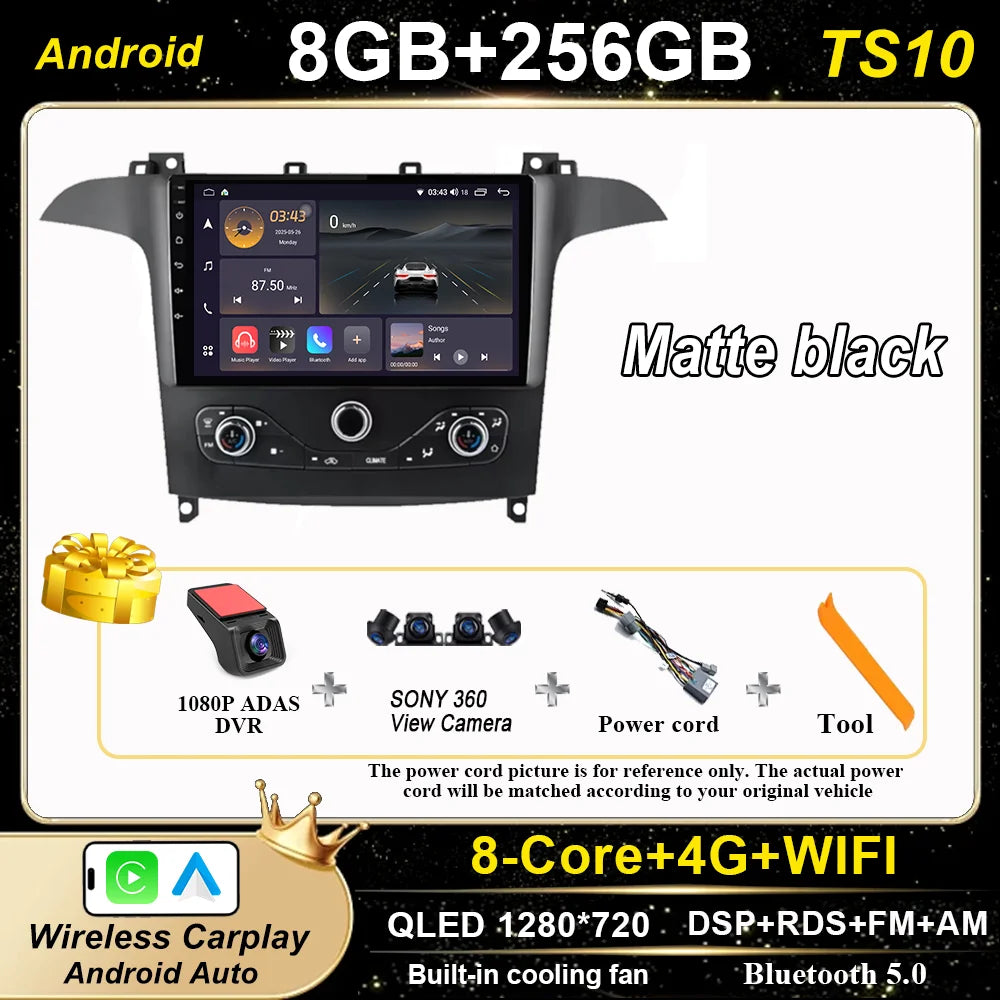 9-Inch Android Car Stereo for Ford S-Max & Galaxy - image 13