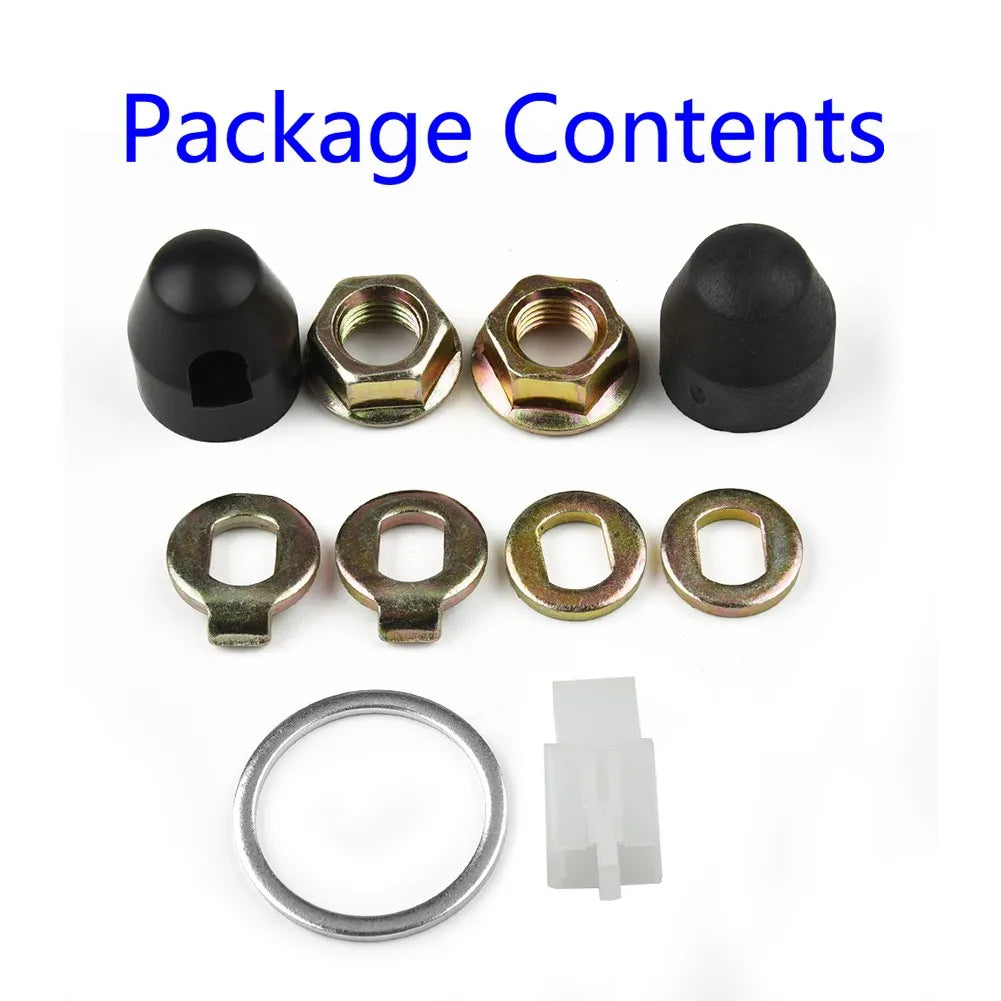 E-Bike Hub Motor Axle for M12 for M14 Lock Nut /Lock Washer /Spacer /Nut Cover For 500W-5000W Motors E-Bike Parts Replacement