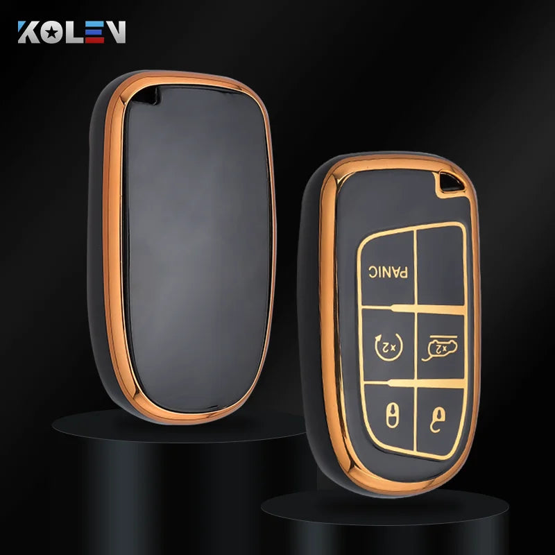 TPU Remote Key Case Cover for Jeep Dodge Ram Fiat Vehicles - image 4