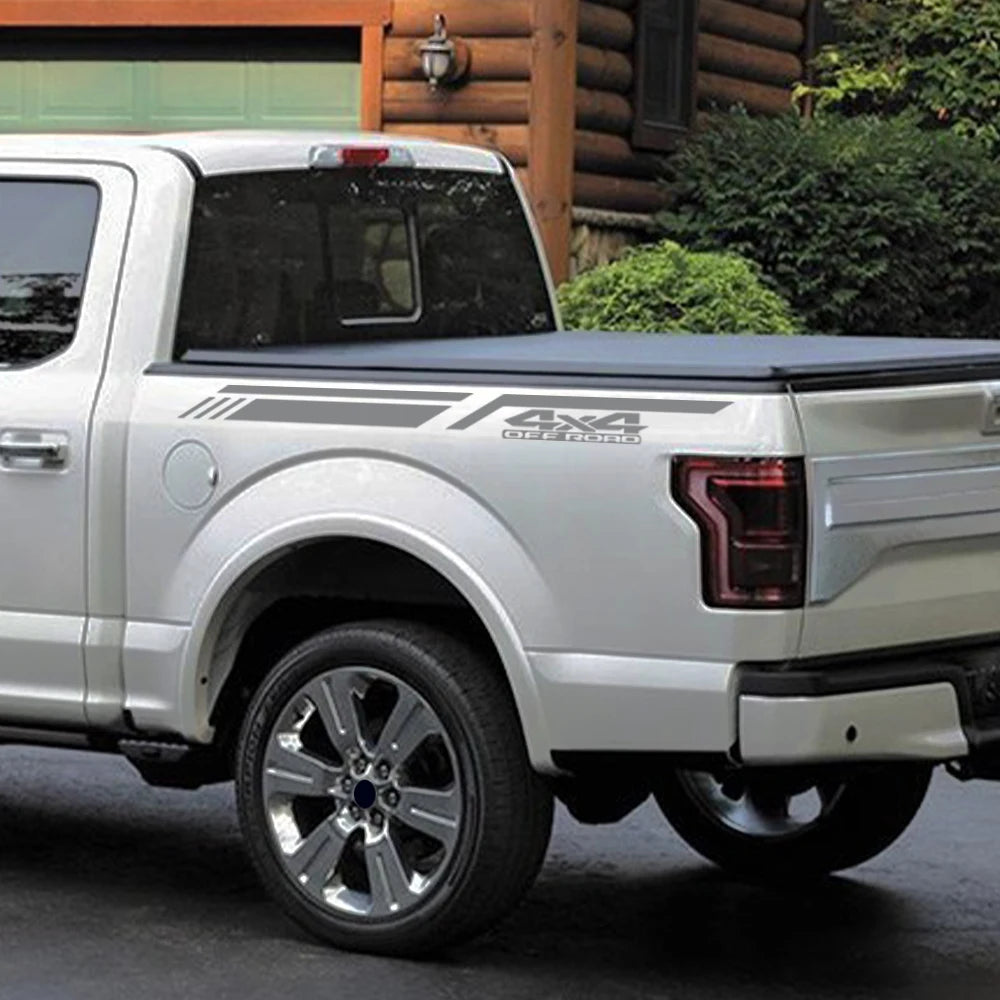 4x4 Off Road Side Stripe Vinyl Decals for Pickup Truck, 120 x 10 cm