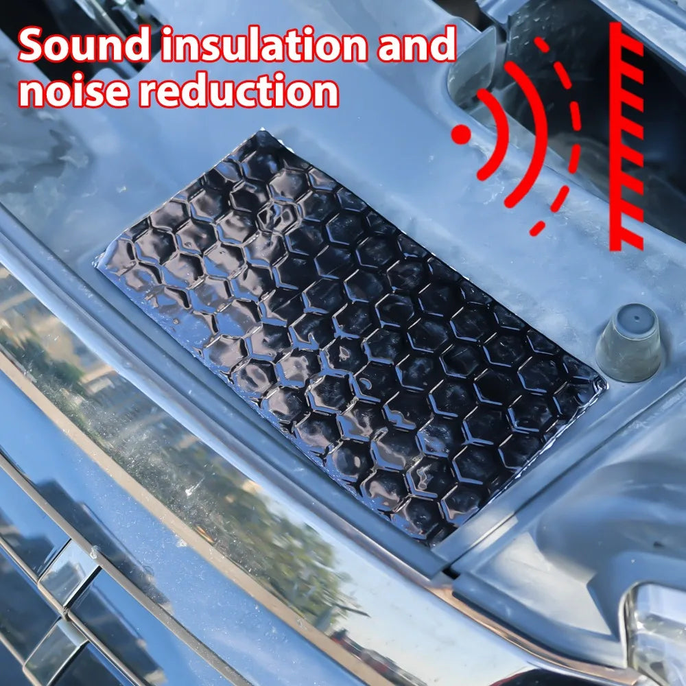 Butyl rubber sound deadener sheets, car noise insulation with aluminium facing