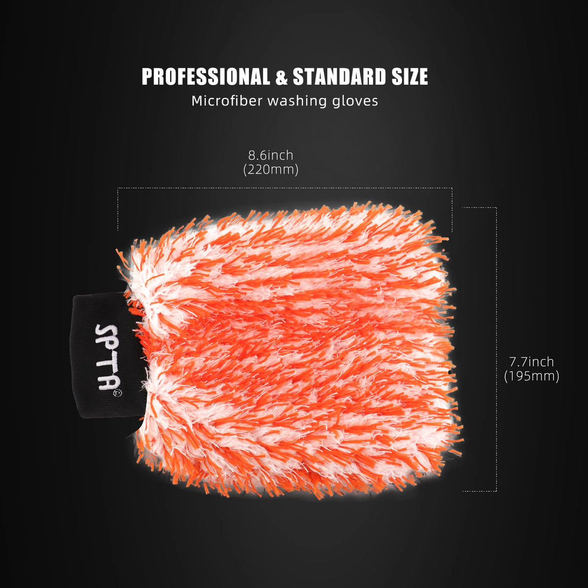 Microfiber Washing and Drying Car Mitt, Soft Plush Scratch-Free Wash Glove