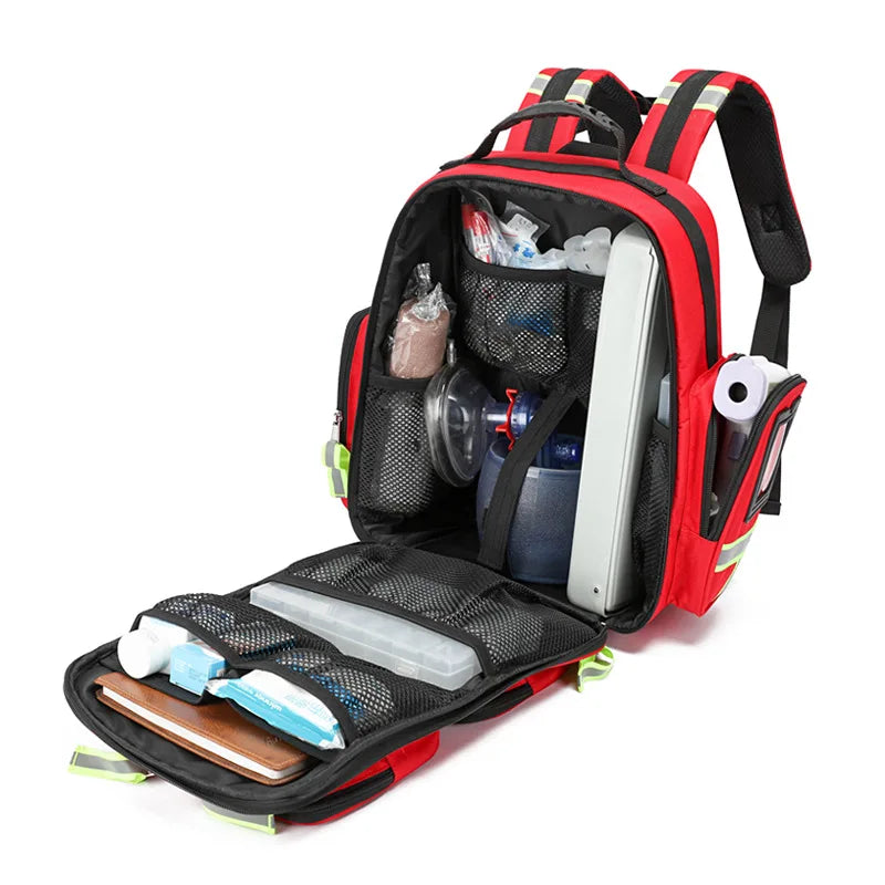 Large-Capacity First Aid Backpack – Emergency Rescue Kit
