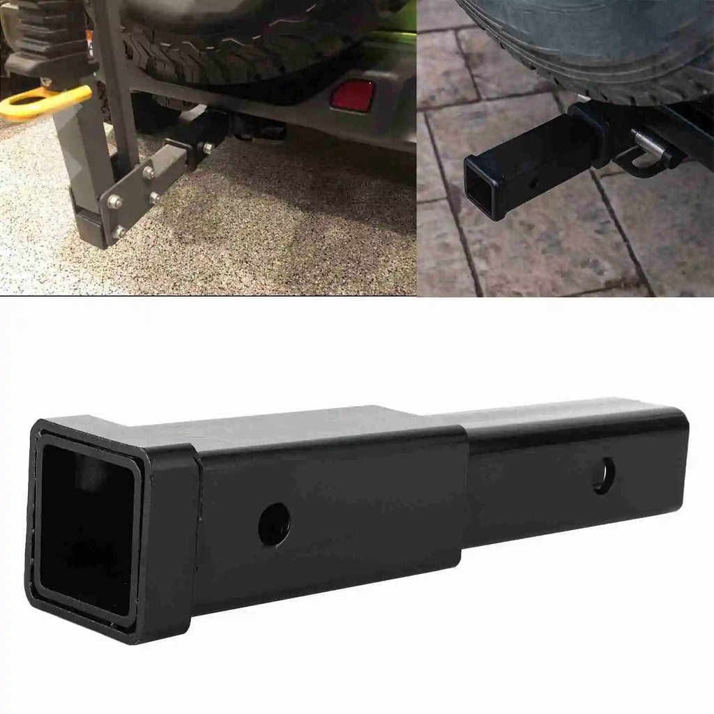 12in Trailer Hitch Extension 500lbs Towing Extender Steel  Tube for Class 3/4 2in Receiver Trailer Hitch Extension