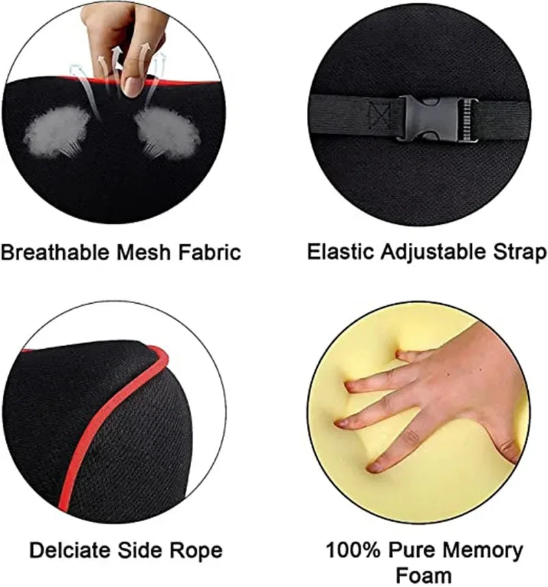 Car Headrest Neck Pillow Auto Car Neck Cushion Memory Foam Breathable Head Support Neck Rest Protector Automobiles Interior