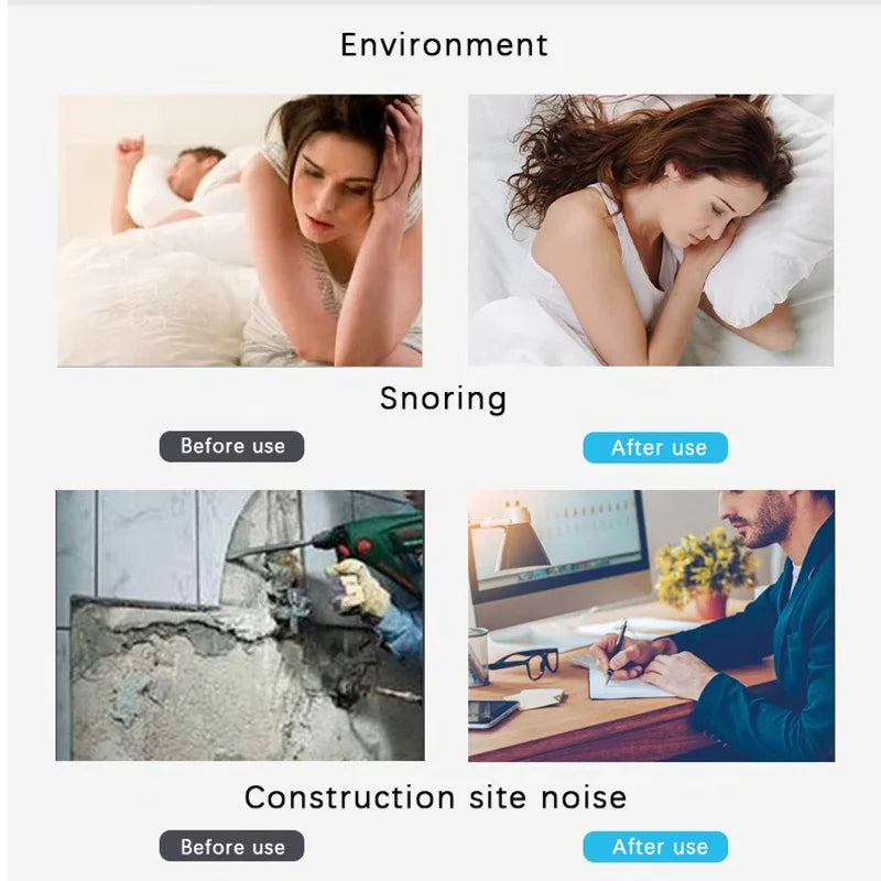 50-Pair Noise-Reducing Earplugs – Sleep & Work