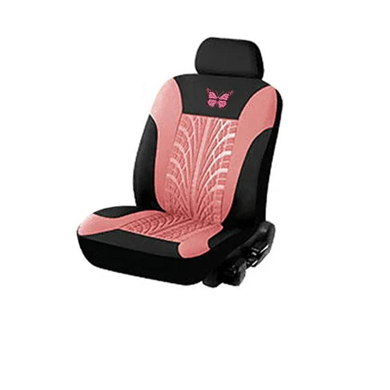 Butterfly Embroidery Car Seat Cover Set, Universal Fit