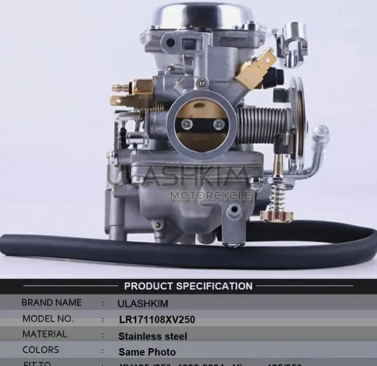Yamaha Virago 125 Carburetor Assembly XV125 1990-2014 - image 8