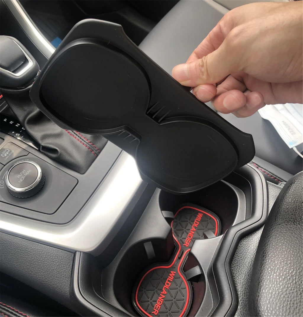 Silicone Center Console Cup Holder Mat for Toyota RAV4 2020-2025