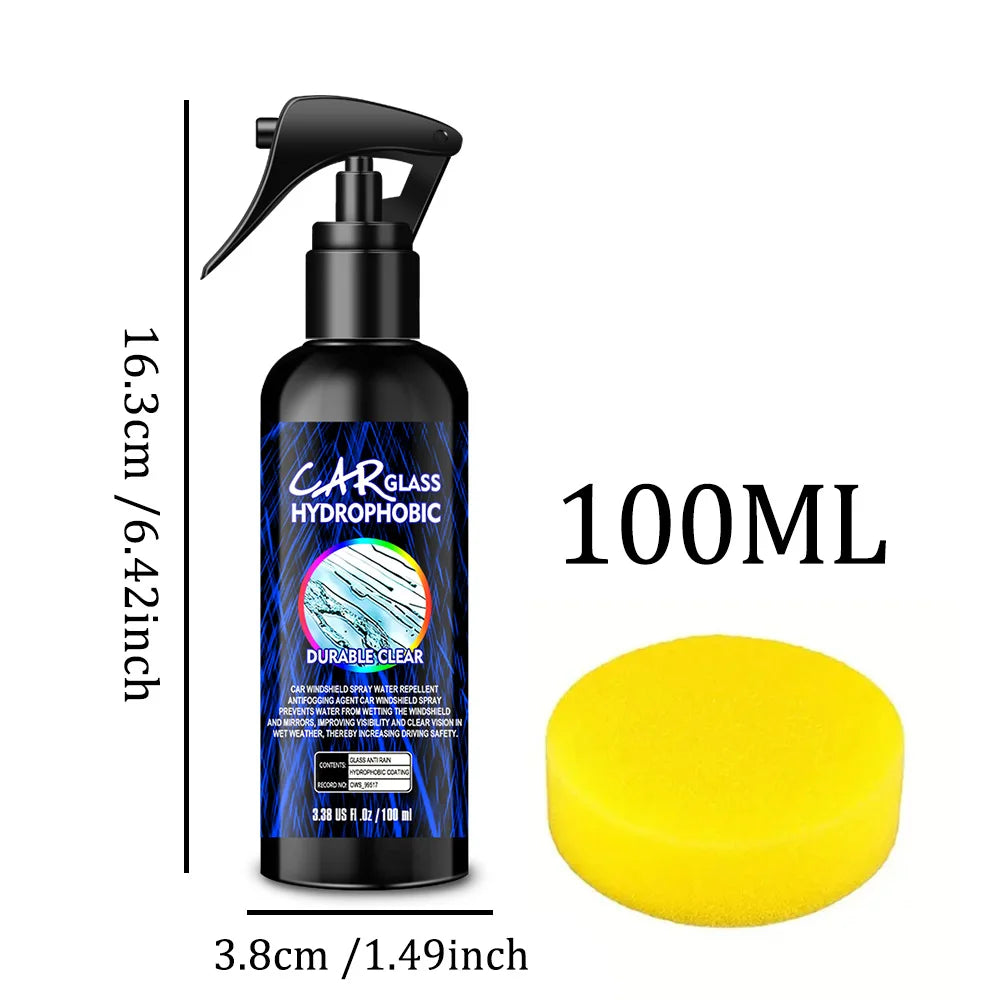 Glass Water Repellent Spray for Car Windshields and Mirrors
