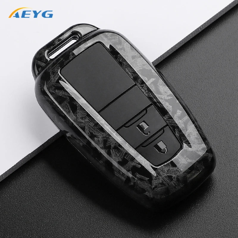 Carbon Fiber Key Fob Case for Toyota 2018-2022 Camry RAV4 Prius - image 9