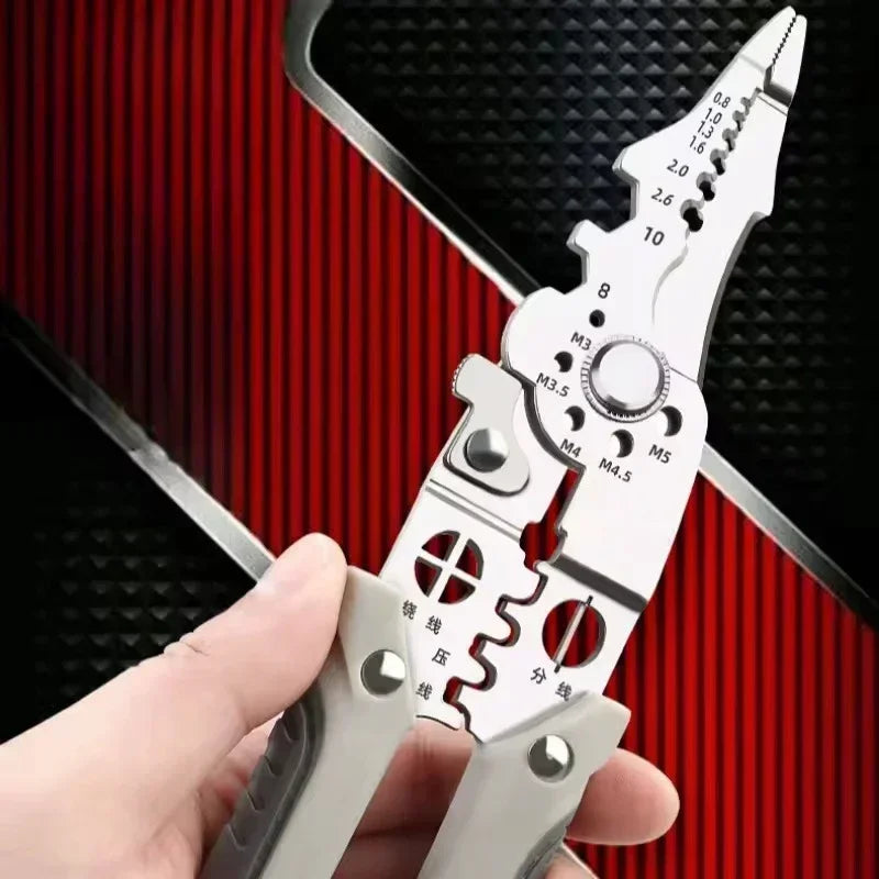 Multi Functional Electrician Pliers For Wire Splitting And Stripping Specialized For Electricians