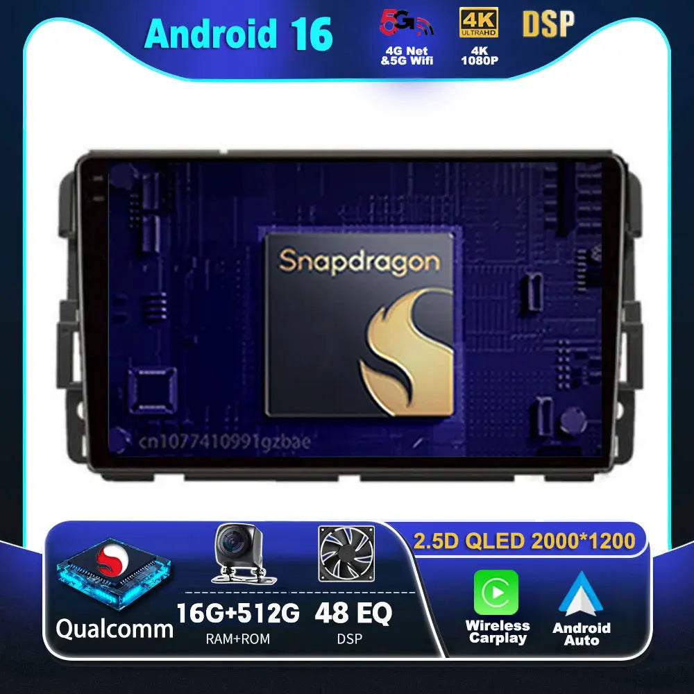 9" Android Car Stereo for Chevy GMC with CarPlay & Android Auto