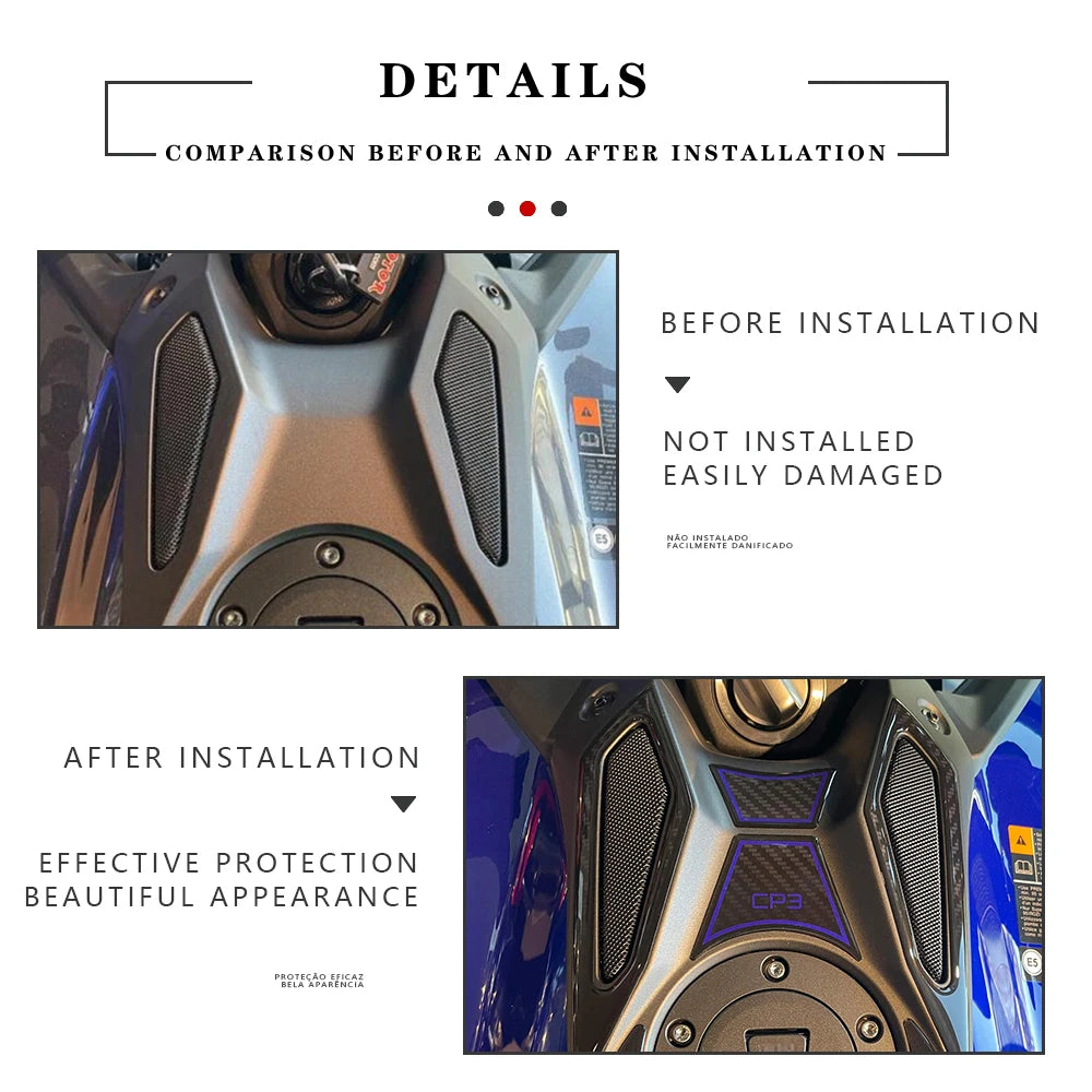 3D Resin Key Zone Decal for Yamaha MT-09 and MT-09 SP 2024-2025 - view 4