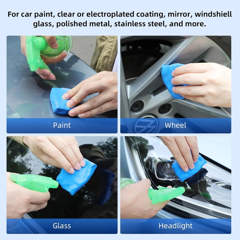 Professional Grade Car Clay Bar - Removes Contaminants, Tar & Fallout for a Smooth as Glass Finish. Auto Detailing Clay