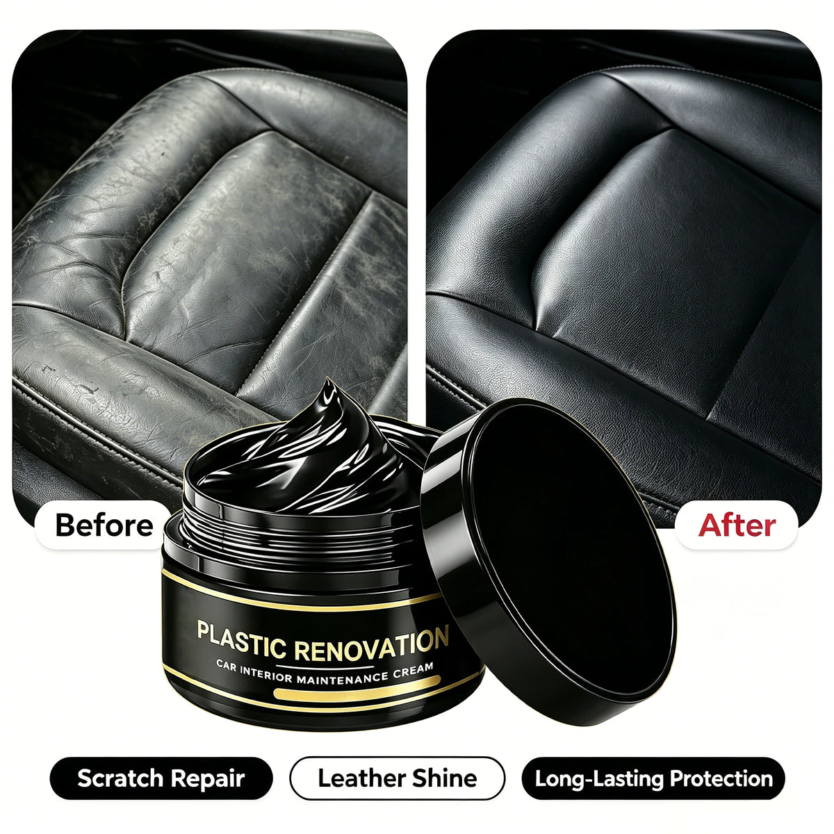 Car Scratch Repair Wax - Restore Plastic, Leather & Rubber - image 4
