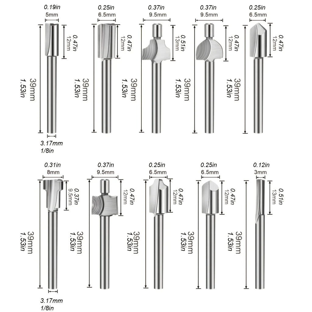 HSS Carbide Router Bit for Wood Carving & Engraving