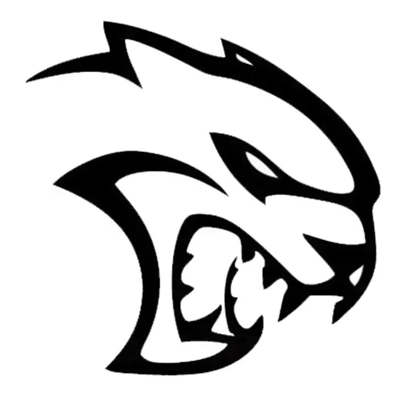 Angry Cat Head Vinyl Car Sticker, 12 Styles in 3 Sizes