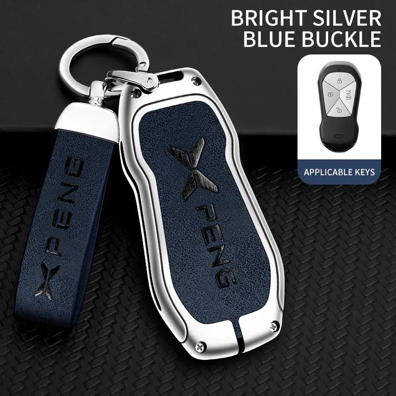 Metal Key Fob Cover Case for Xpeng P5, P7, G9 & More