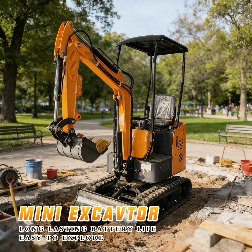 3 Ton Rubber Track Mini Crawler Excavator, Hydraulic Digger - view 2
