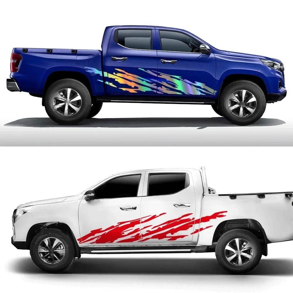 Universal Pickup Truck Splash Side Decals, Set of 2
